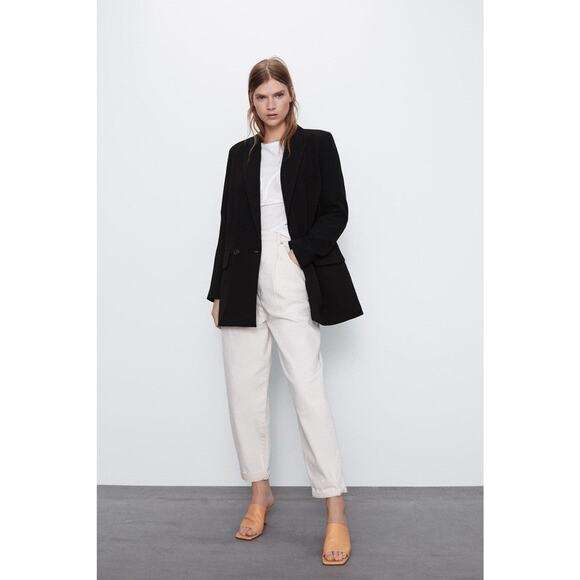 Zara Jackets & Blazers - ZARA Oversized Flowy Blazer Jacket with Notched Lapel Collar - XS